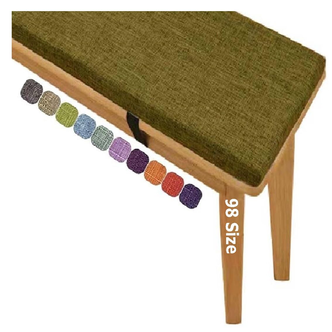 Coussin de siège lavable pour terrasse et baie vitrée : assise épaisse antidérapante 160x45cm