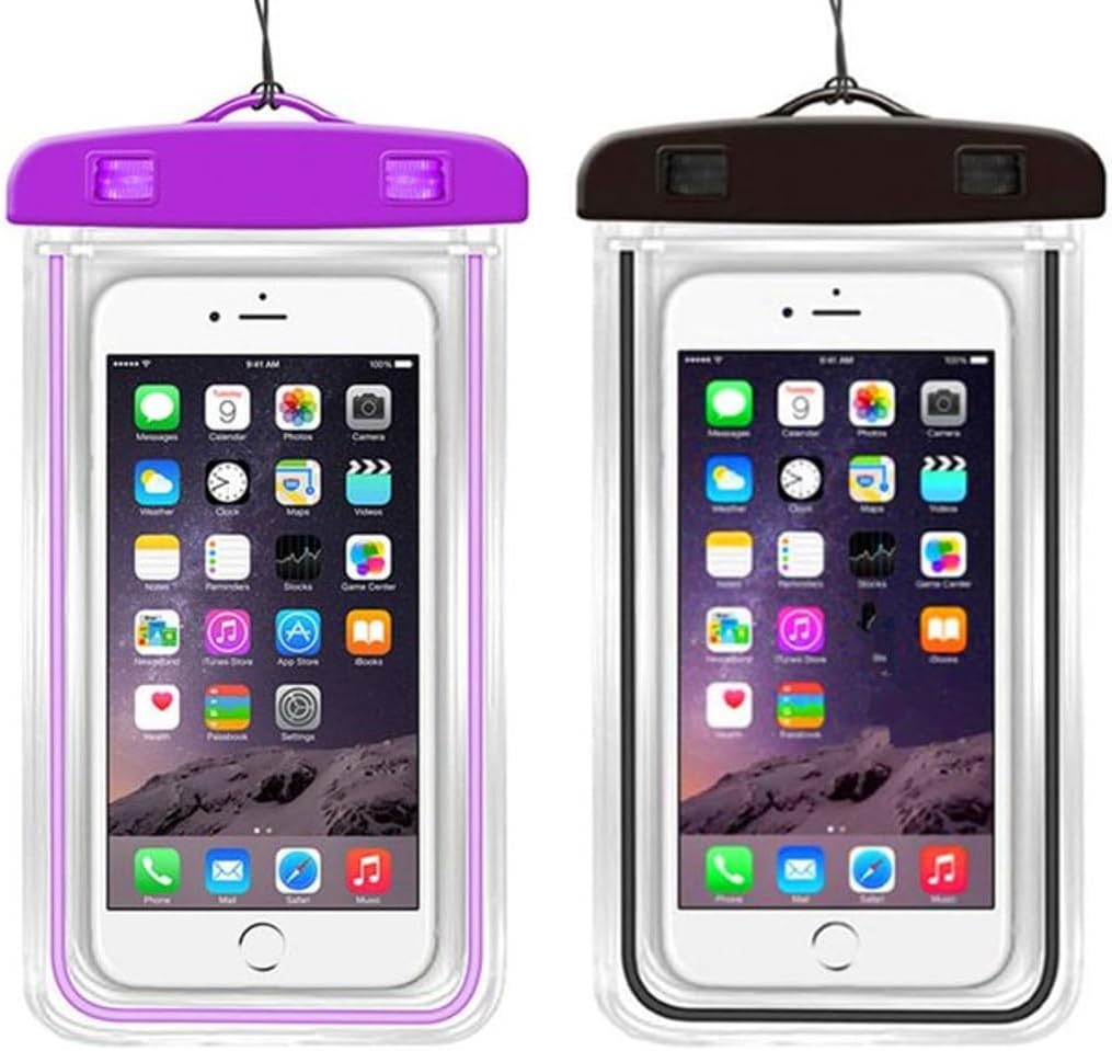 Waterproof Case for Galaxy S24/Ultra/Plus Phones - 2 Pieces Underwater Bag for Pool Sea Floating Cover Touch Screen IPX8 Pouch Compatible with Samsung Galaxy S24/Ultra/Plus