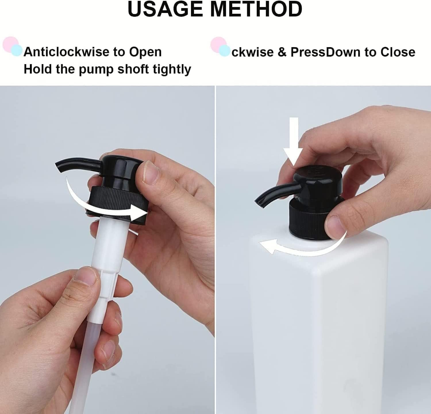 Dispensador de champú y acondicionador de 21 onzas (juego de 3) botellas de bomba de champú recargables modernas para jabón de ducha, juego de dispensador de champú vacío, acondicionador y lavado