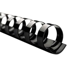 Swingline GBC 4200022 CombBind Standard Spines, 2-Inch Diameter, 500 Sheet Capacity, Black, 50/Box
