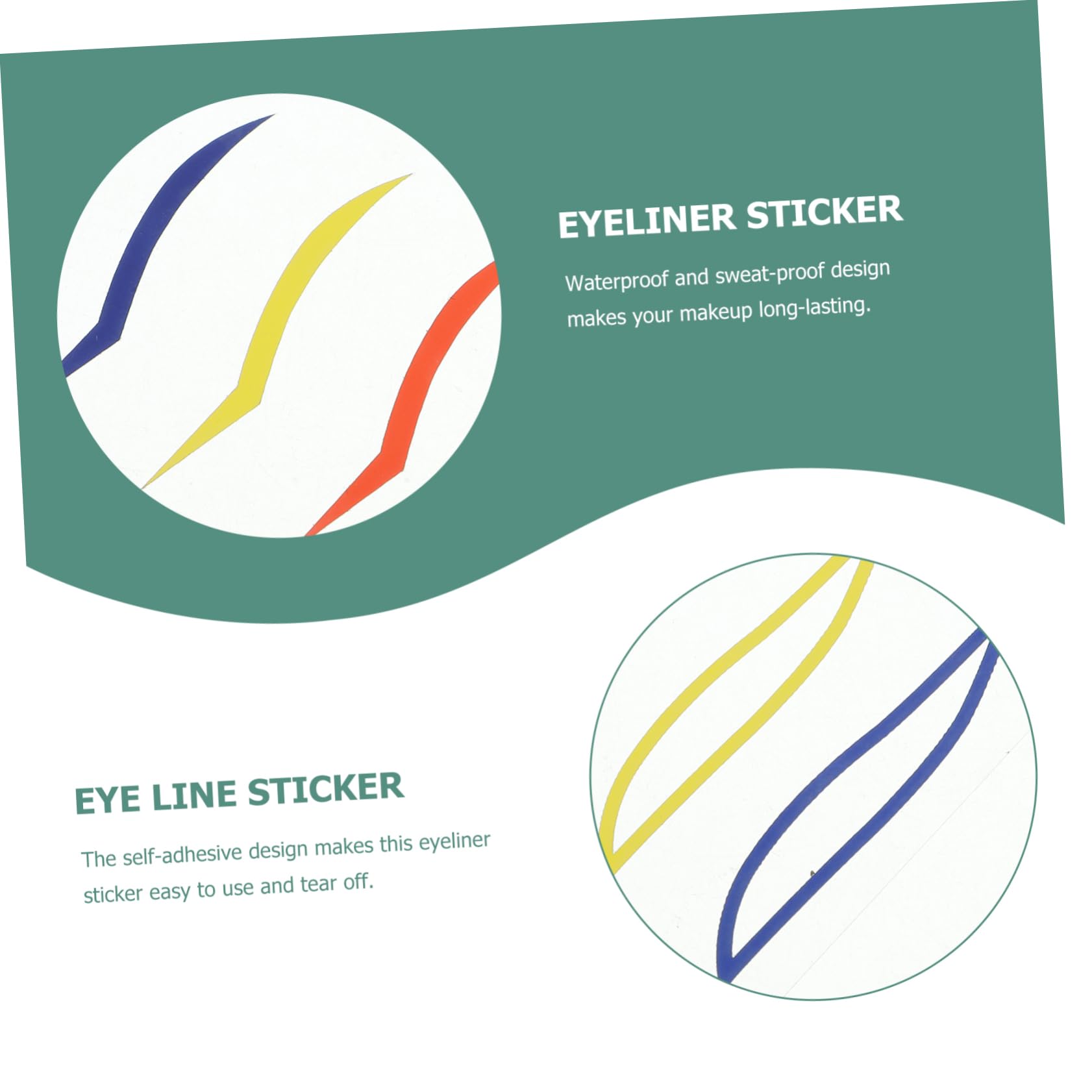 Ipetboom 20sets Eyeliner Stickers Da Adesivi Professionali Per Trucco Occhi Facile Applicazione Per Mascherate Festival e Vita Quotidiana Design Per Tutti Tipi Di Occhi
