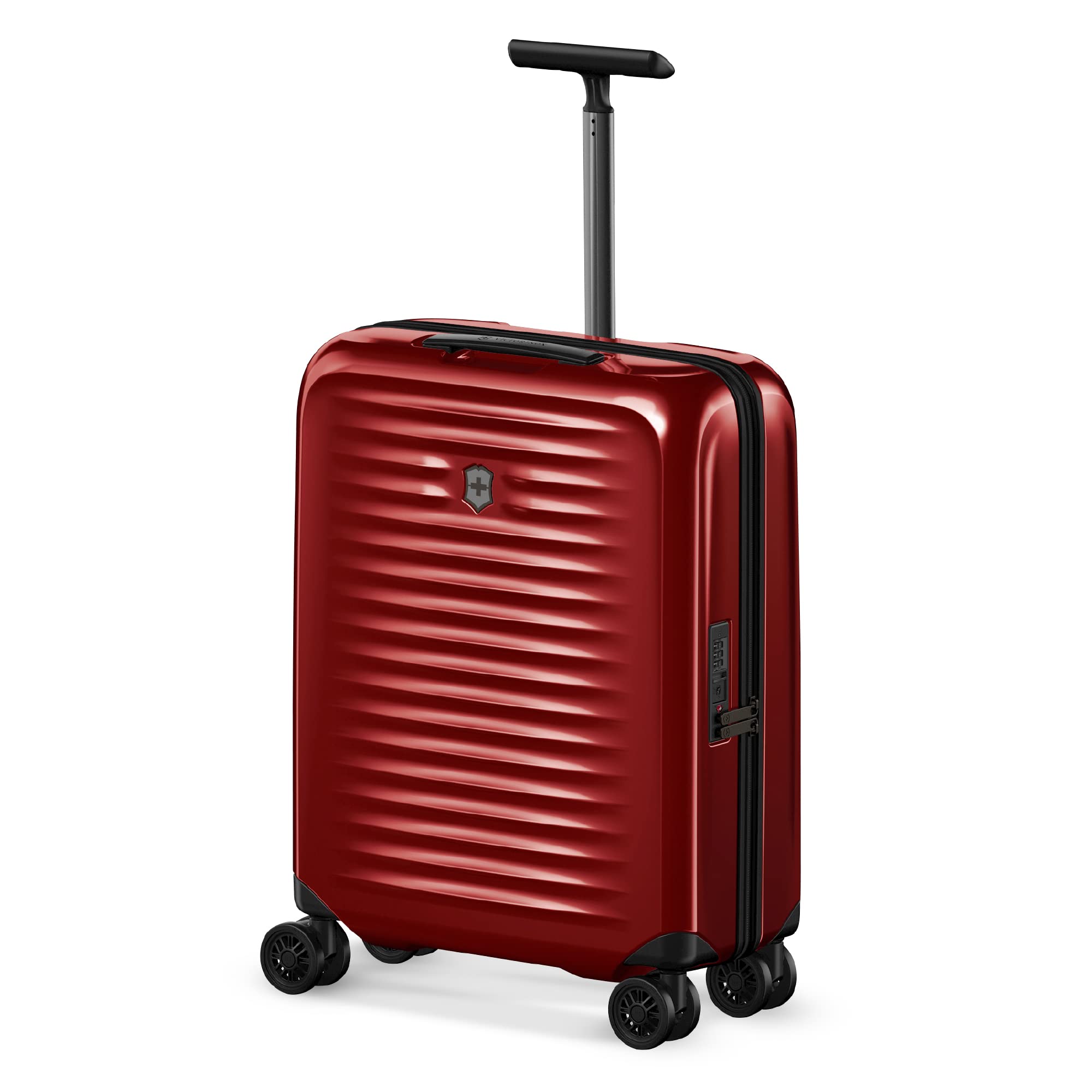 Swiss Designed Suitcase, Airox Global Hardside Carry-on Bag, Cabin Luggage Bag, 33 litres, Red, 612498 | Trolley Travel Bag-image-22