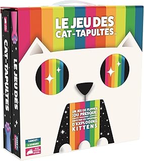 Exploding Kittens - Le Jeu des Cat-Tapultes par Exploding Kittens - Jeu de société - Jeu d'ambiance - À partir de 7 ans - 2 Joueurs - 15 Minutes - Version française