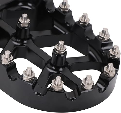 Miniatura 26 de AnXin Estriberas de motocicleta Estriberas para pedales de pie CNC para KLX 110 KLX110 2002-2023 KLX110L 2010-2023 KX60 1998-2003 Verde OEM