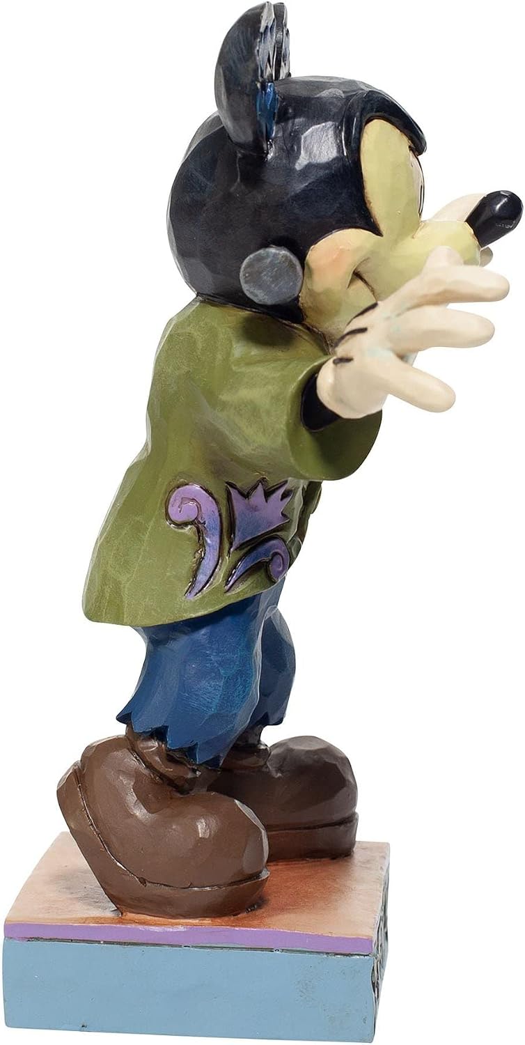 Enesco Jim Shore Disney Traditions Halloween Frankenstein Mickey Mouse Figurine, 5.31 in