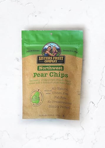 Miniatura 4 de Sisters Fruit Company, Paquete variado, chips de manzana y pera, totalmente naturales, sin conservantes, sin grasa (seis bolsas de 2.25 onzas)