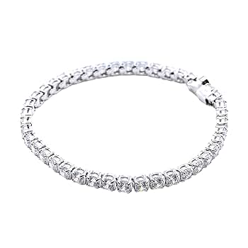 美品　SWAROVSKI テニスブレスレット シルバー ビジュー 箱付き スワロフスキー ブレスレット テニスブレスレット シルバー 正規