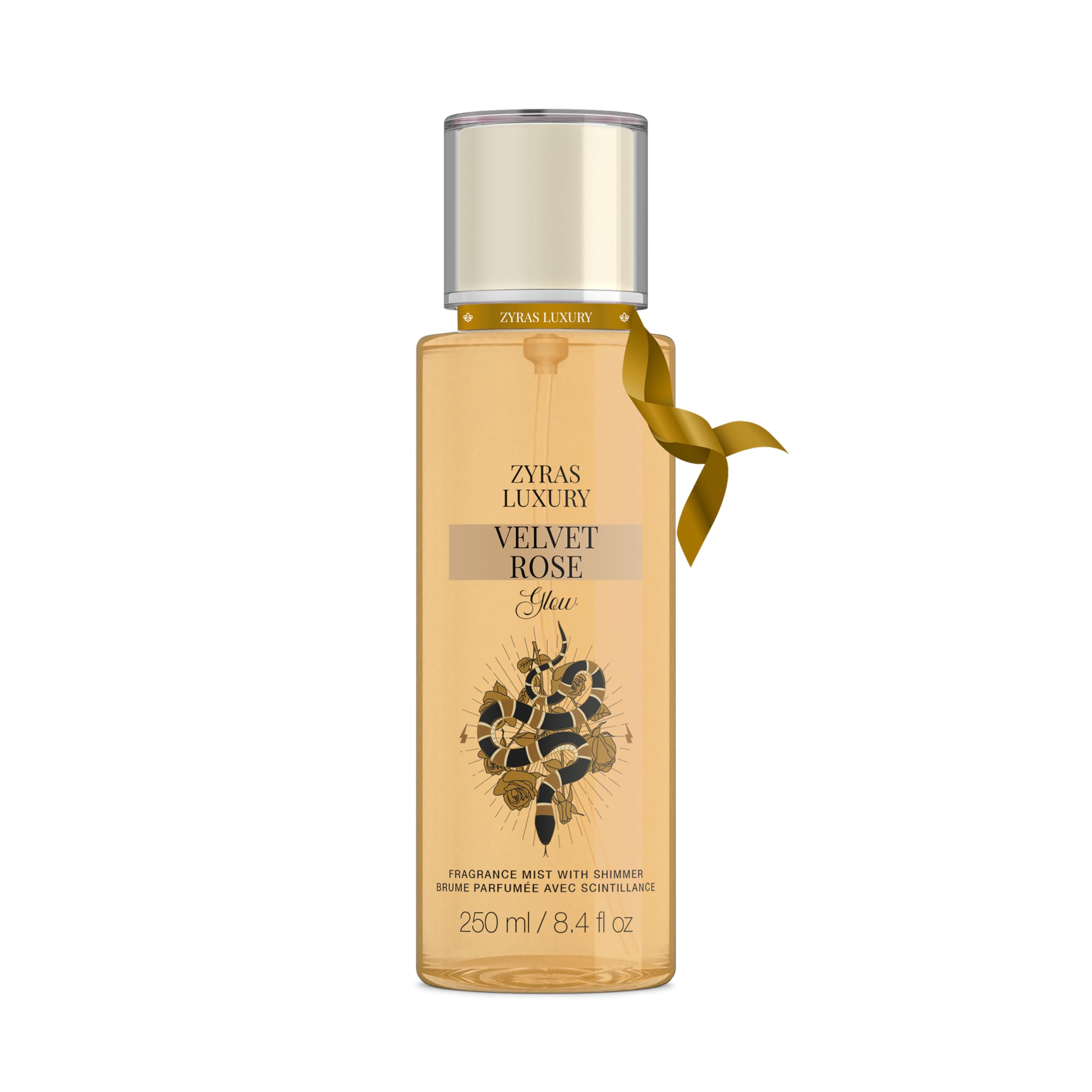 Velvet Rose Glow Fragrance Mist with Shimmer, Floral Peony and Jasmine, Amber and Musk Base Notes, 250ml/8.4 fl oz-image-14