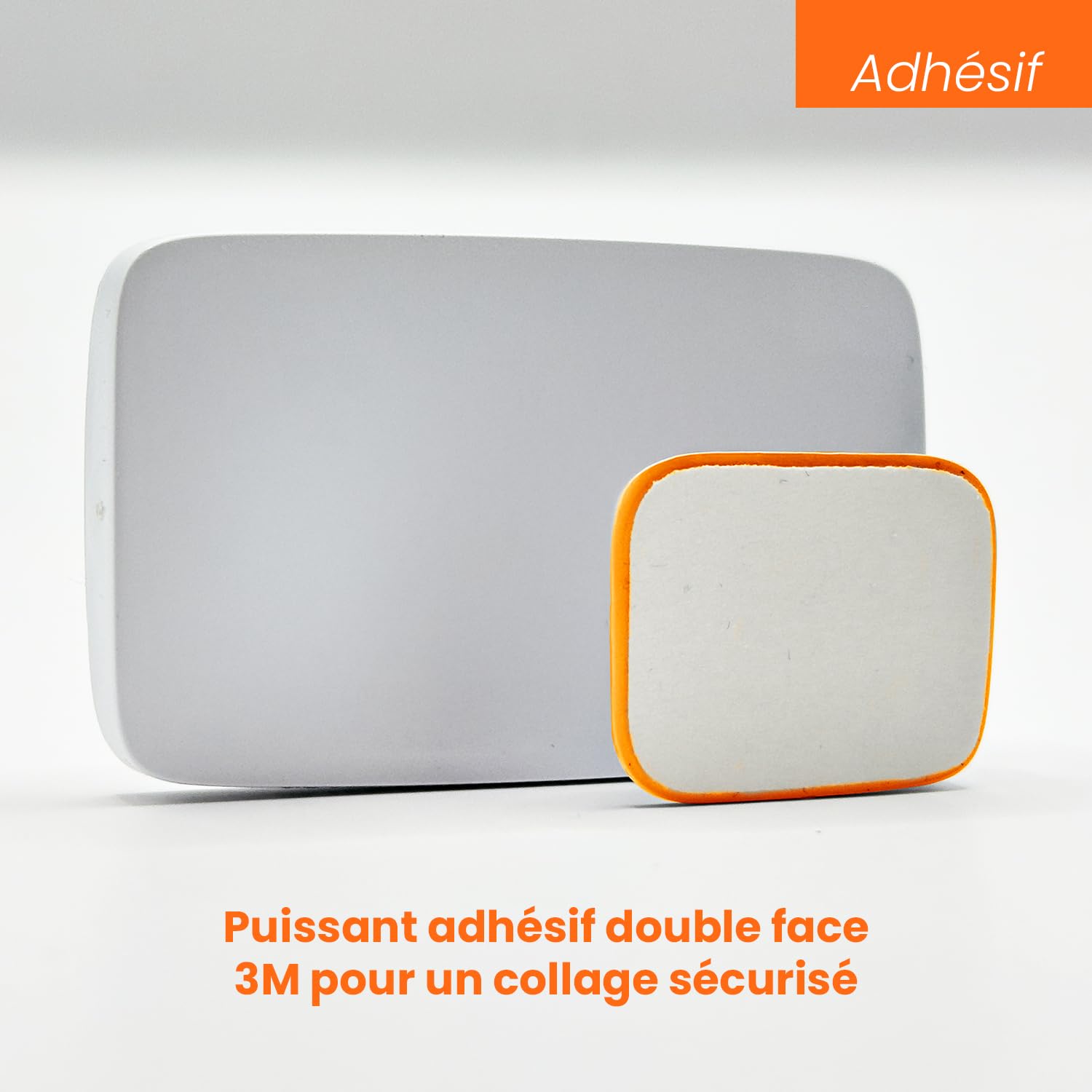 Support De Télépéage Universel – Compatible Ulys, Bip&Go, Liber-t, Fulli – 4 Pièces Orange – Adhésif Puissant Pour Pare-brise