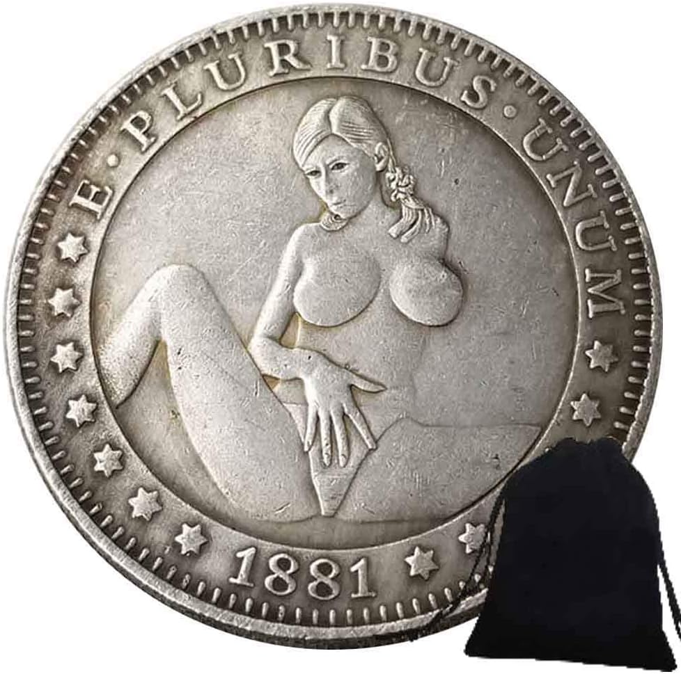 Best Morgan Silver Dollar Coins - 1881 Hobo Nickel Coin -Old Coin Collecting-Silver Dollar USA Old Morgan Dollar -Plated Silver Replica Coins Love it