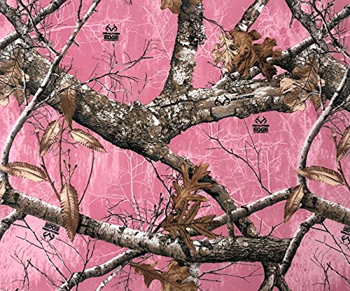 Premium Realtree Edge Pink Camouflage Fabric - Water Resistant 600D Tough Duck Outdoor Canvas for Versatile Uses - Sold by the Yard