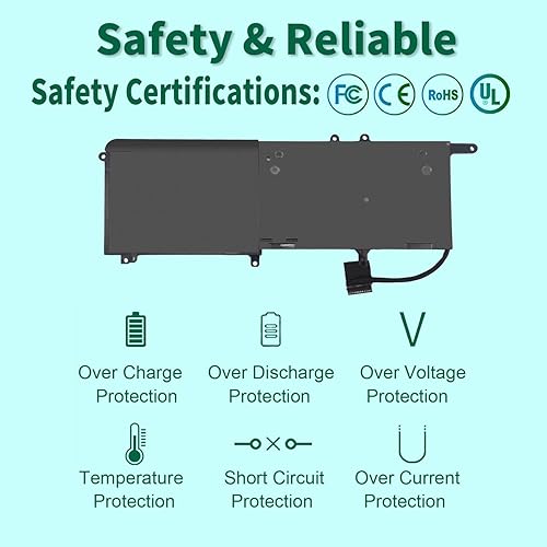 Miniatura 3 de DMKAOLLK Reemplazo de batería 99Wh 9NJM1 para Dell Alienware 17 R4 R5 15 R3 R4 Alienware 15 2018 ALW17C-D1758 P31E P31E001 P31E002 P69F P69F001