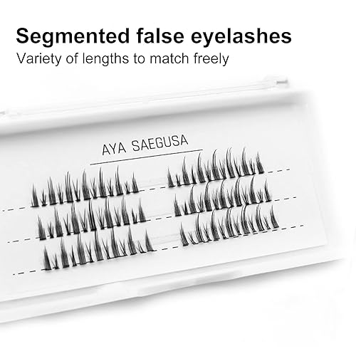 Miniatura 2 de 78 racimoscaja de pestañas falsas fáciles de usar fibra natural Little Devil segmentado falso ojo pestañas para negro