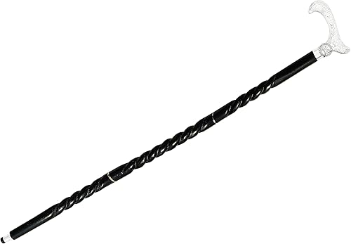 Miniatura 2 de Bastón náutico de plata de níquel para hombres y mujeres, bastones y madera con mango de 37 pulgadas, palo de palisandro de madera natural, mejor