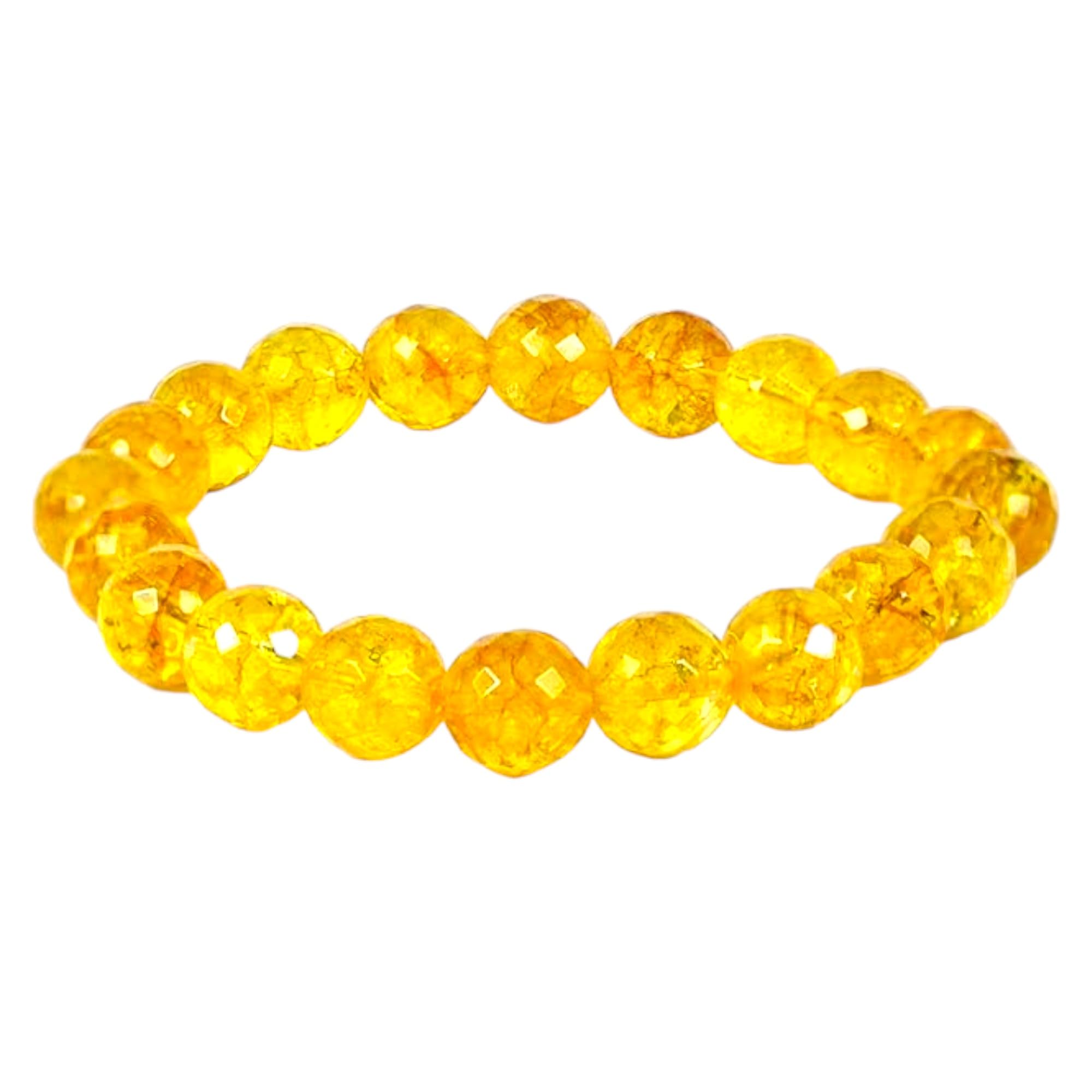 Divine Spirituals Premium Natural Citrine Diamond-cut Faceted 10mm Bracelet Lab-certified AAA Grade Semi-Precious Gemstone Stretchable Unisex Bracelet For Success, Prosperity & Wealth (B0D4YTT4T2) Amazon Price History, Amazon Price Tracker