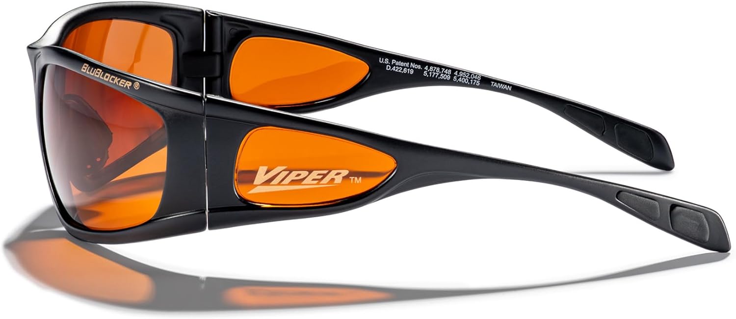 BluBlocker Viper Sunglasses, 100% UV & Blue Light Protection. Rubberized grip. Comfortable - Image 4