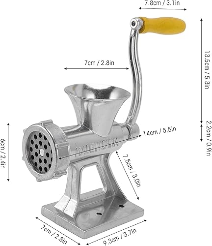 Miniatura 2 de Fdit Manual Meat Grinder, Small Meat Mincer with Handle Poultry Mincing Chopper Tools for Restaurants Butcher Shops