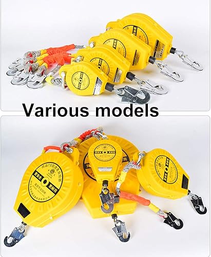 Miniatura 4 de Línea de vida autorretráctil, protección contra caídas Yoyo Harness-Web Construction, 11 pies (10.8 ft), grillete de acero, capacidad de 330 lb