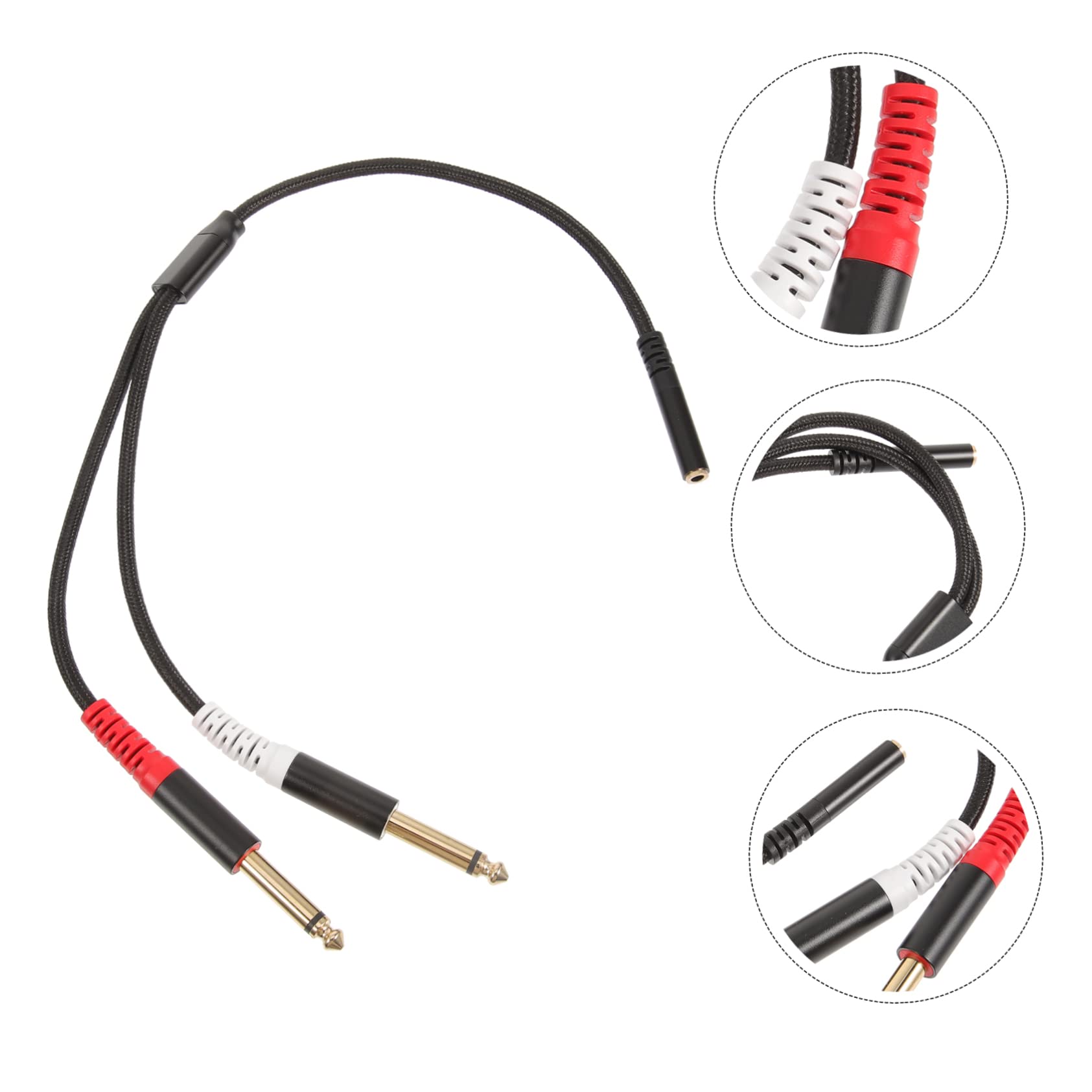 OSALADI 5stücke Audio Adapter Dualer Klinkenstecker Splitter Für Stereo Und Mono-anwendungen Für Kopfhörer Lautsprecher Und Instrumente