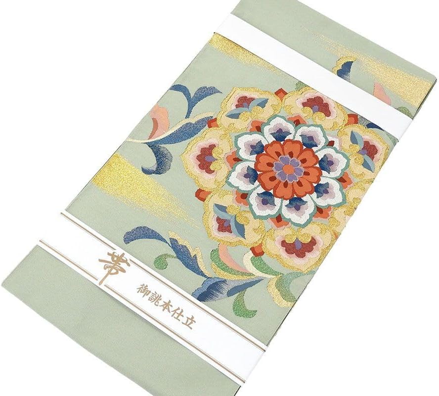 きもの翔鶴] 名古屋帯 正絹 仕立て上がり 宝相華文様 本つづれ 爪掻