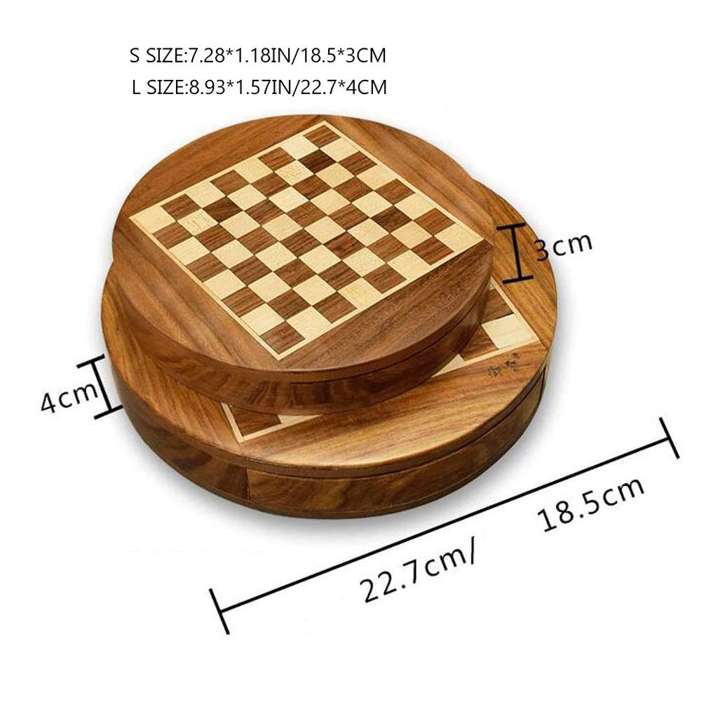 Set in Legno, con Set di cassetti Deluxe Strategy, da Viaggio, aggiornato, for Principianti, Bambini Adulti(7.3inch)