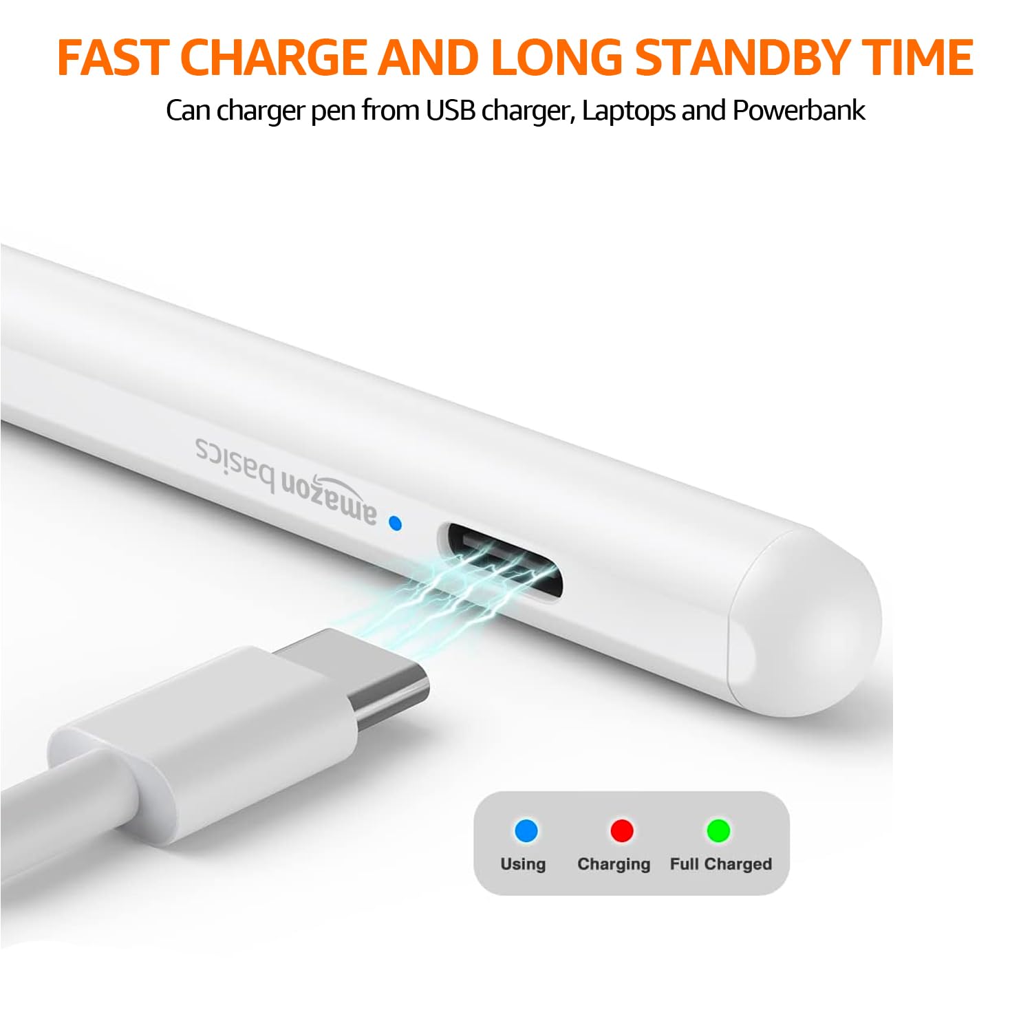 Amazon Basics Universal Stylus Pen For Touch Screens Android Ios