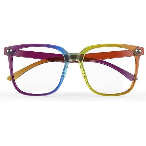 DTIUGUTAE Blue Light Blocking Glasses for Women Men Anti Glare Reduce Eyeglasses Computer Oversized