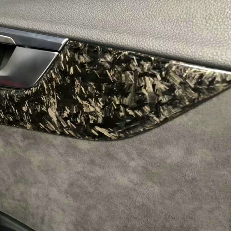 100G Carbon Fiber Forging Chopped 3-12MM Carbon Fiber Bundle Carbon Forging Marble Texture Automotive Interior Processing (3MM, 100G)