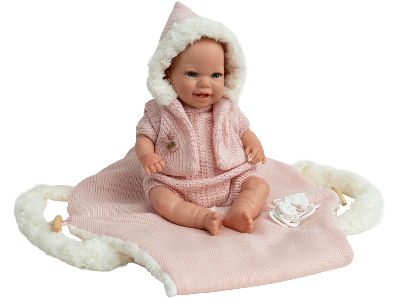 Bebe Reborn Mabel 35 cm z uchwytem na worek