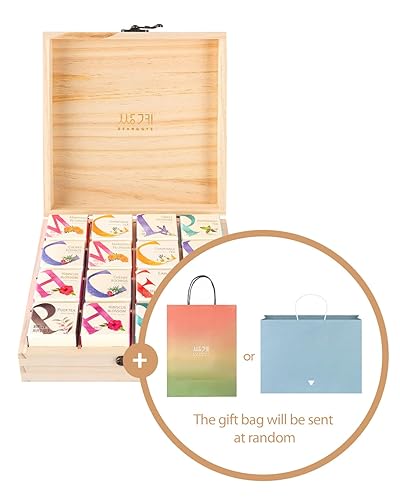 Miniatura 7 de Ssanggye Cubewood - Juego de regalo de 16 piezas, 0.78 onzas (16 unidades, 8 sabores x 2EA) Hierba Floral Blended Signature Puer Earlgrey Hibiscus