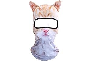 Mockr Mask Funny Cute Animal Face Cat Mask Halloween Costume Headgear Balaclava Full Face Hood