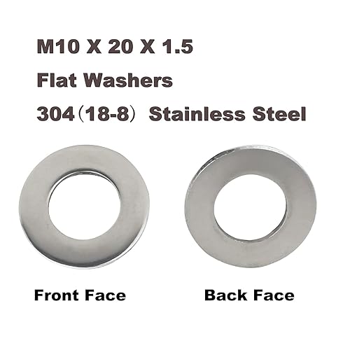 Miniatura 9 de Arandelas planas M2.5, Fajoeda 200 arandelas planas de acero inoxidable M2.5 304 para tornillos de tornillos, M2.0.197 x 0.197 in x 0.020 in