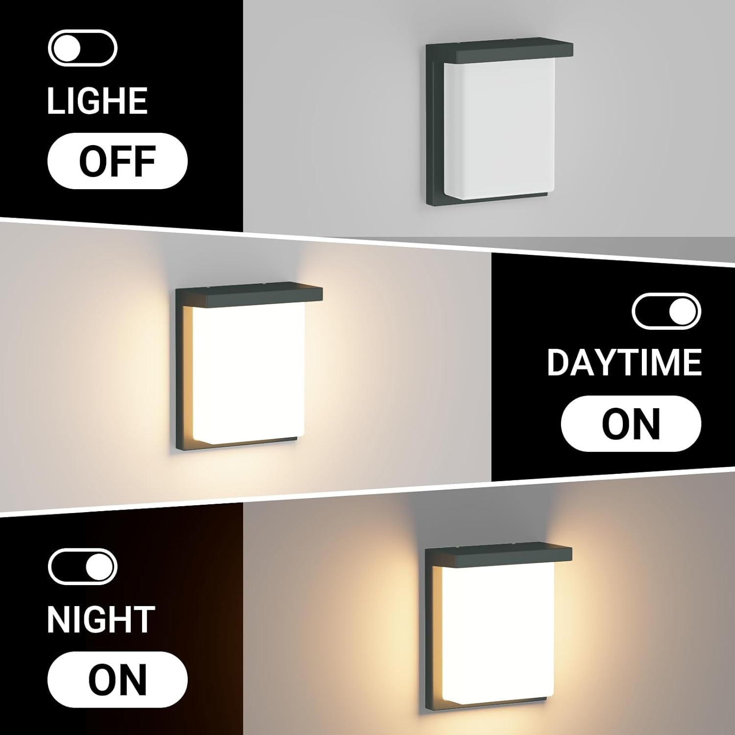 Tipace LED Wall Sconce Lights,30W Modern Outdoor Light Fixture Wall Mount,Waterproof Porch Lamp for Outside,3000K LED Exterior Lighting for House Patio Front Porch Garage Entryway
