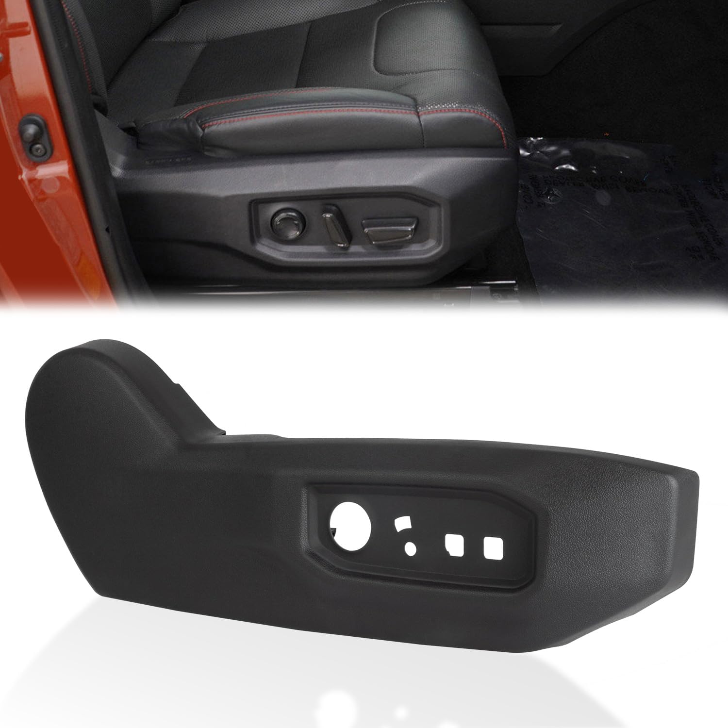 Upgrade Reinforced Front Right Passenger Side Seat Trim Panel Bezel 71811-0C182-C0 Compatible with Toyota 2022-2026 Tundra 2023-2026 Sequoia Recline Cover Seat Cushion Shield