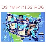 2018 Kids Rug Area Play Mat Car Carpet with Road 4' 11
