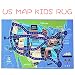 Beyond Your Thoughts 2018 Kids Rug Area Play Mat Car Carpet with Road 4' 11" X 2' 7" Map of USA--High Definition(HD) with Non-Slip Backing Nontoxic for Playroom Bedroom Classroom Toy & Game