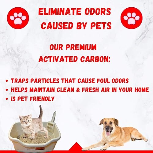 EnviroSupply Carbón de carbono activado con cáscara de coco virgen de alta calidad 4x8 para purificación de aire y aplicaciones en fase de vapor