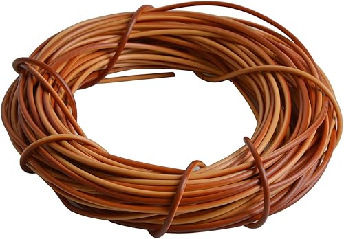 Miniatura 21 de Queenbox Material de tejido de ratán sintético de 17.64 oz (229.7 ft), 0.118 in de ancho, ratán de plástico redondo sólido de polietileno para 05