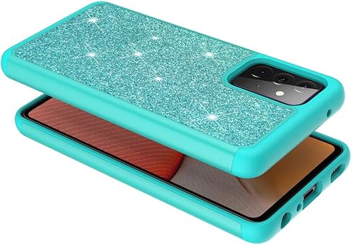 Miniatura 7 de Diseñada para Samsung Galaxy A72 5G, bonita funda protectora para teléfono celular con vidrio templado para niñas y mujeres, funda de TPU + PC,