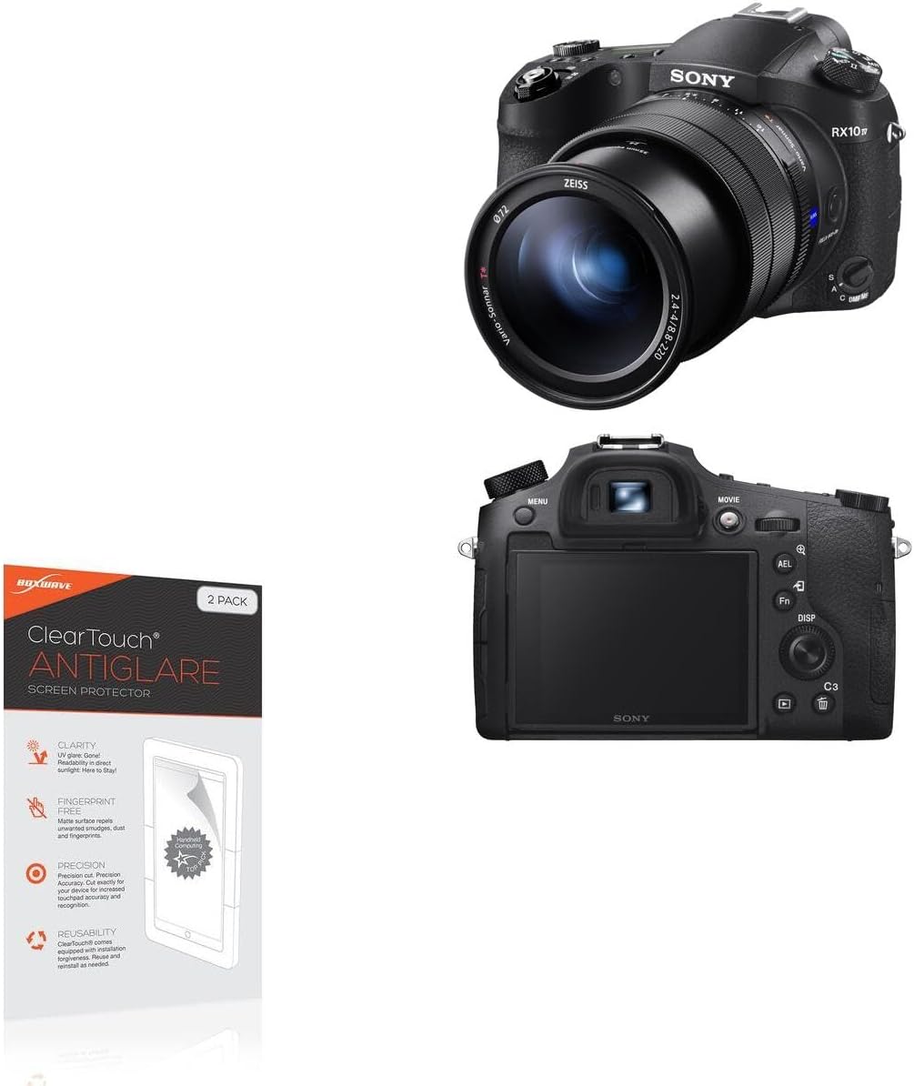 BoxWave Screen Protector Compatible with Sony RX10 IV - ClearTouch Anti-Glare (2-Pack), Anti-Fingerprint Matte Film Skin