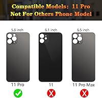 Vista 89 de Reemplazo de tapa trasera de cristal compatible con iPhone 12 6.1" + Herramientas profesionales (Verde)