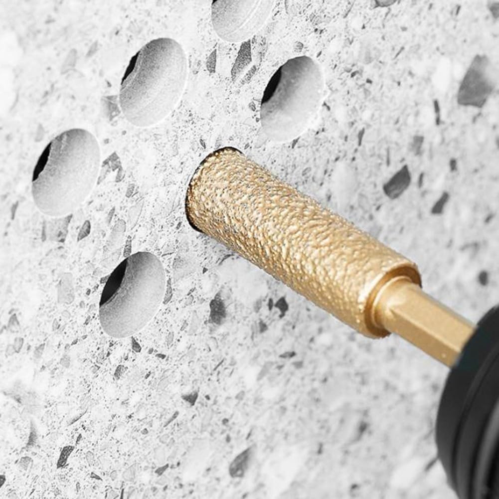 Brocas Para Azulejos Herramientas Para Perforar Y Lijar Vidrio | Juego De Brocas Para Materiales Duros Para Reformadores Fontaneros Electricistas Trabajos en Hormigón y Piedra Proyectos de