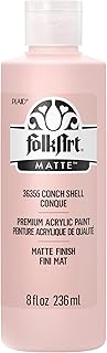 FolkArt Acrylic Craft Paints, Conch Shell 8 fl oz Premium Matte Finish Paint, Perfect For Easy To Apply DIY Arts And Crafts, 36355