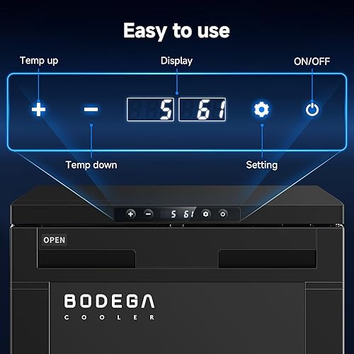 Miniatura 8 de BODEGA COOLER - Refrigerador de 12 voltios, control de aplicación de refrigerador RV de 83 L, refrigerador y congelador de RV, enfriador de