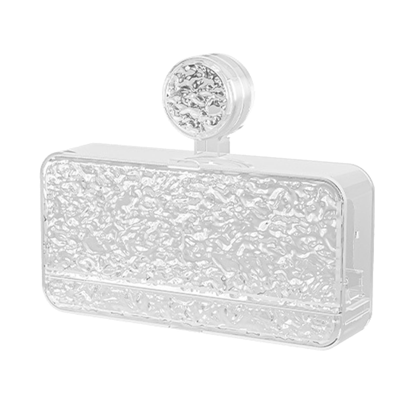Jazuaiao Water Drain Soap Saving Designs Wall Mount Organizers Strong Suction Cup Designs Without Permanent Bathroom Shelf ABS Suction Cup Soap Holder