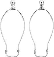 Vista 15 de PATIKIL Kit de arpa de lámpara de 6.5 pulgadas con remate, 2 juegos de soporte de sombra desmontable, accesorios de iluminación de bricolaje