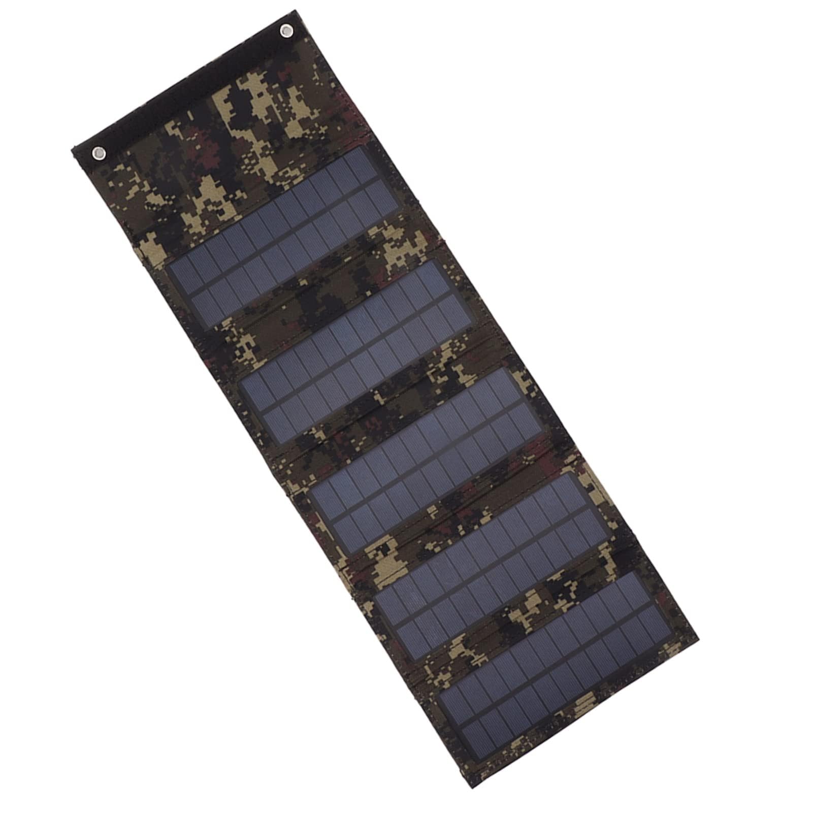 Portable Solar Panel Bag, High Conversion Efficiency Foldable Solar Panel Case Great Output Efficiency 50W for Camping (Camouflage)-image-25