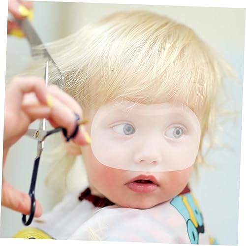 Miniatura 5 de 100 unidades de máscara facial de ducha parche de ojos de peluquero de algodón protectores de dedos para spray de cabello viseras sol para ducha