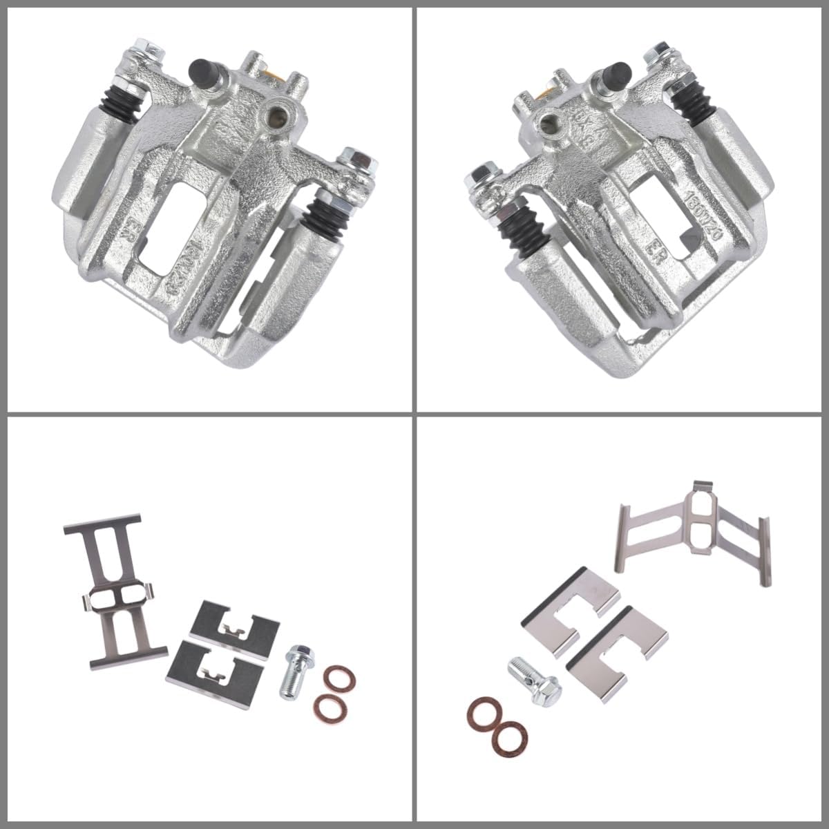Pair Rear Brake Calipers w/Bracket Replacement for Acura RDX V6 3.5L 2013-2018 Honda CR-V L4 2.4L 2007-2016 #19-B6886+19-B6887 Vahaha