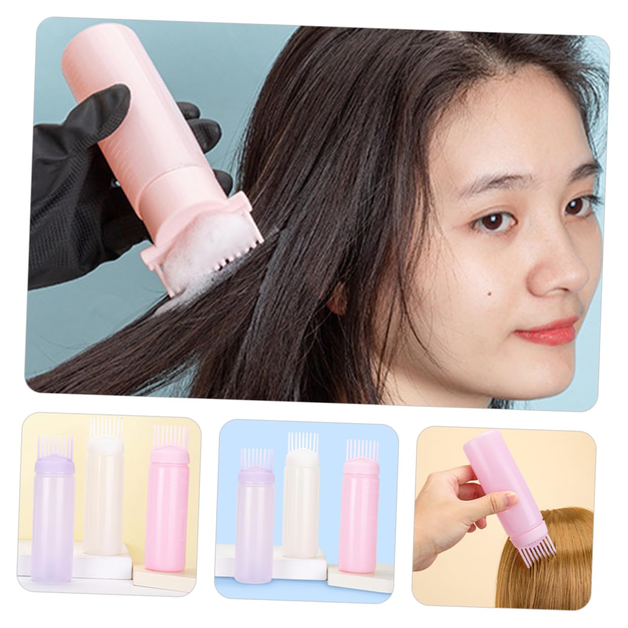 Baluue 15pezzi Applicatore Pettine Per Colorazione Applicatrice Per e Pettine Massaggiante e e